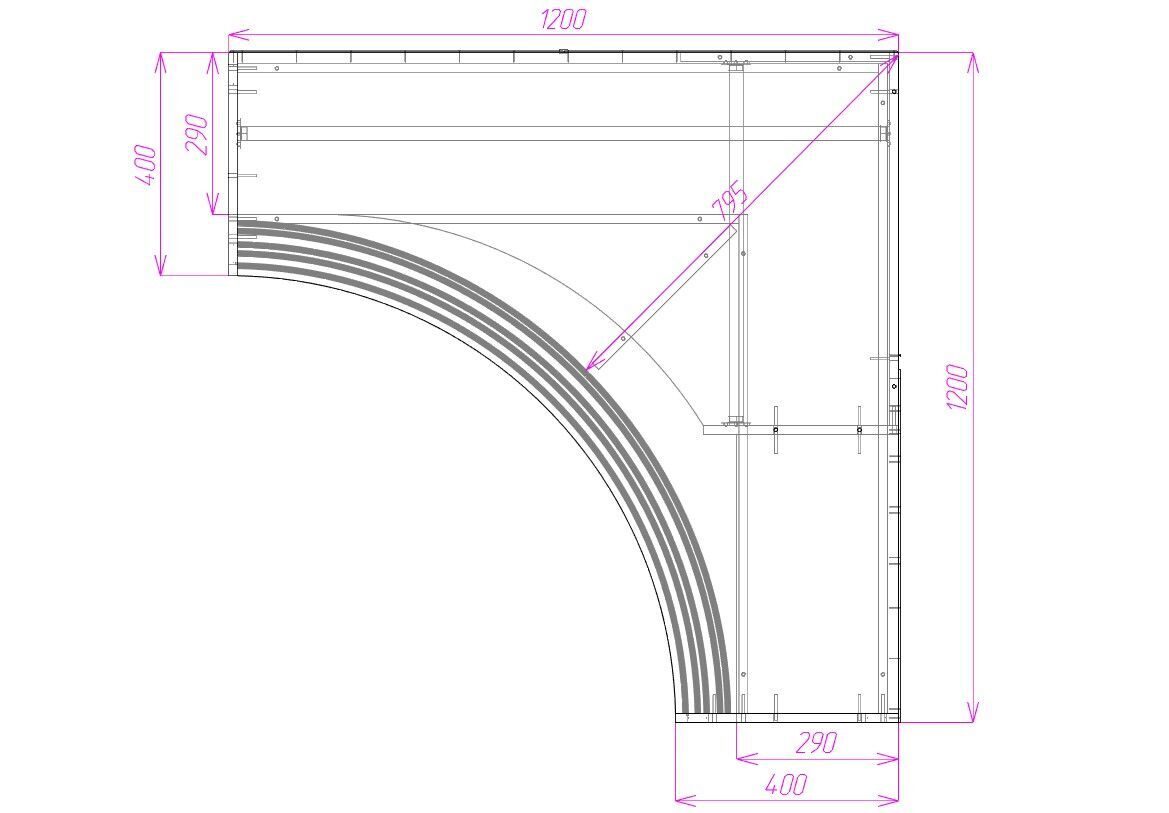 Радиус 500. Угловой шкаф 1200х1200 радиусный. Шкаф-купе радиусный рада-10. Угловой радиусный шкаф 900x900. Чертежи радиусных шкафов купе.